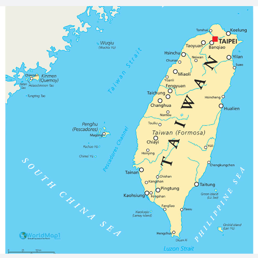 Taiwan Map